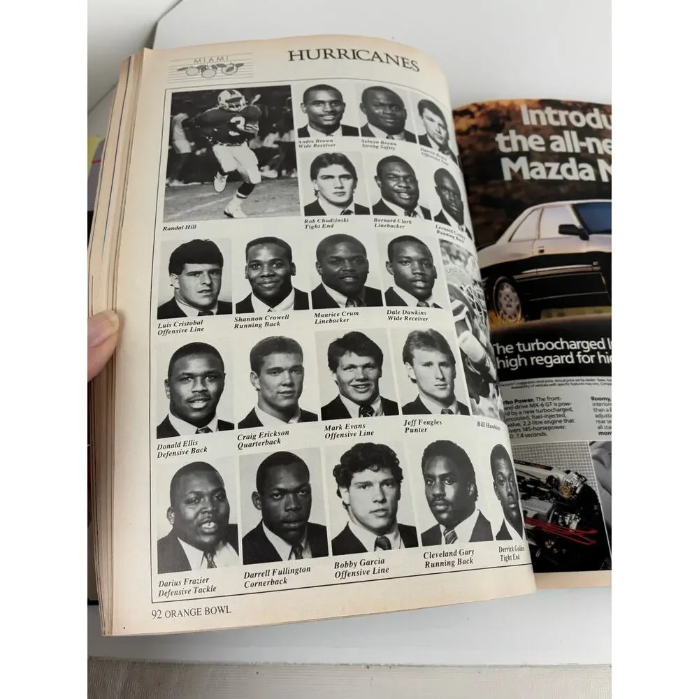 Orange Bowl Program 54th Annual National Championship 1988 Oklahoma vs Miami